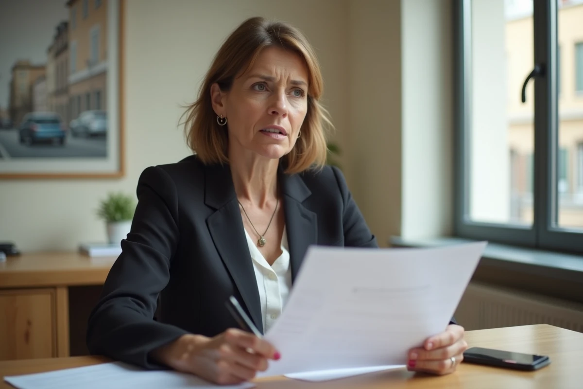 Femme d affaires en réunion à Bordeaux
